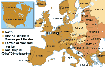 Карта НАТО