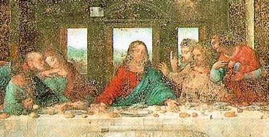 Леонардо да Винчи: Тайная вечеря (фрагмент)